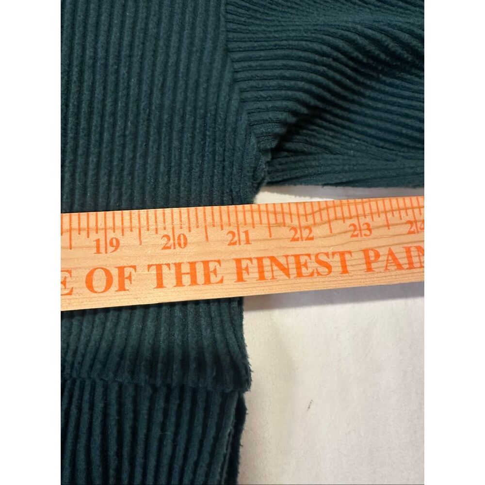 Alo Yoga Ribbed Cropped Muse Hoodie Midnight Green Sold Out Color Women’s M - Picture 5 of 7